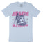 Austin Kitten DJ T-Shirt in Baby Blue - front view