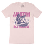 Austin Kitten Dj T-Shirt Soft Pink front