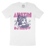 Austin Kitten Dj T-Shirt White front