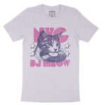 New York Kitten Dj T-Shirt Lavender Dust front