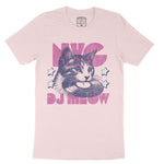 New York Kitten Dj T-Shirt Soft Pink front