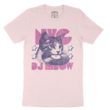 New York Kitten Dj T-Shirt Soft Pink front