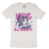 New York Kitten Dj T-Shirt Vintage White front