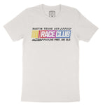 Austin Racing Club T-Shirt Vintage White front