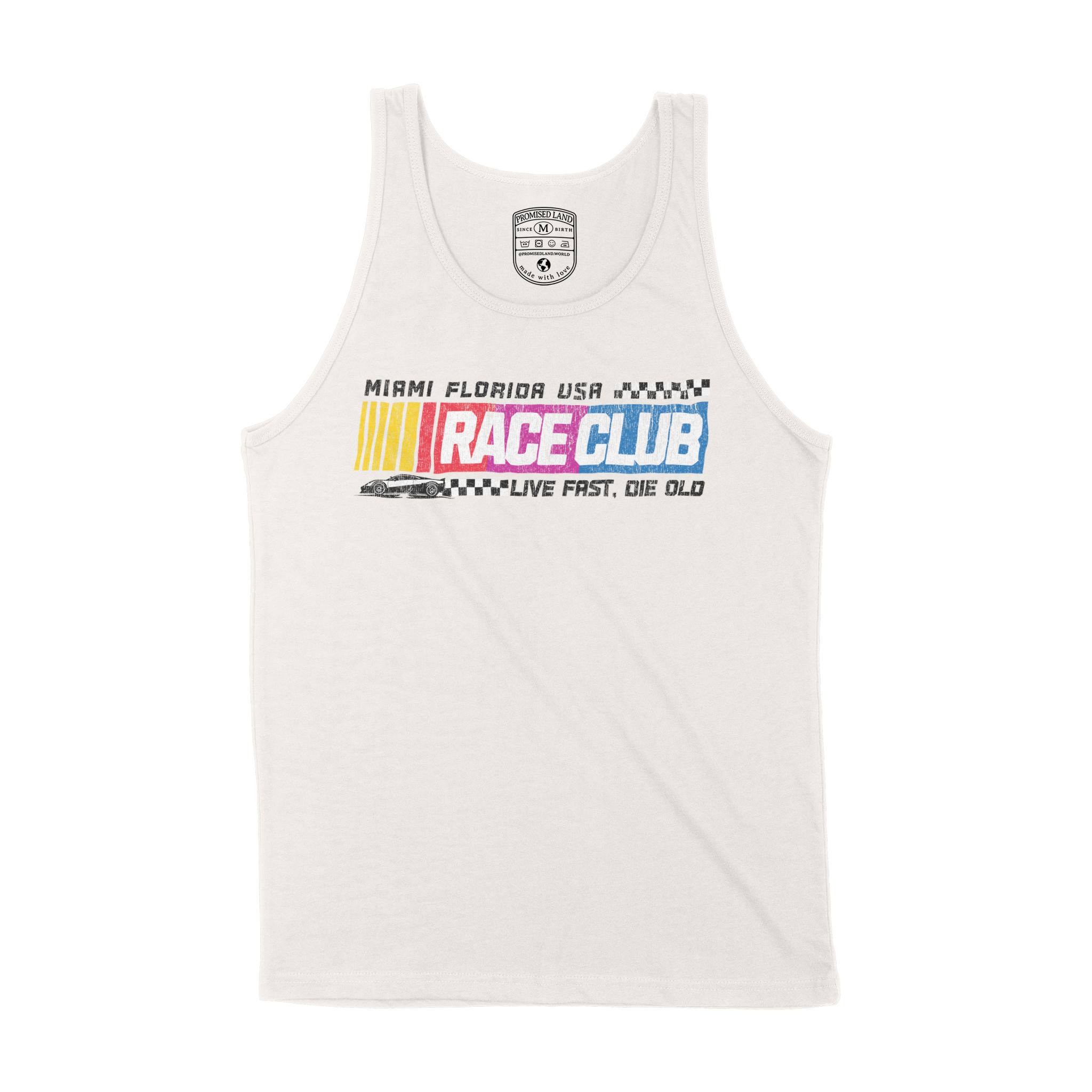 Miami Racing Club Tank Top in Vintage - front view
