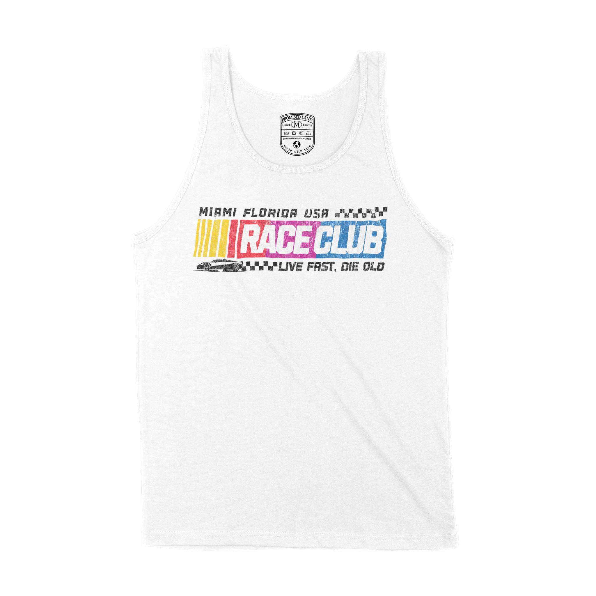 Miami Tank Top in White - front view