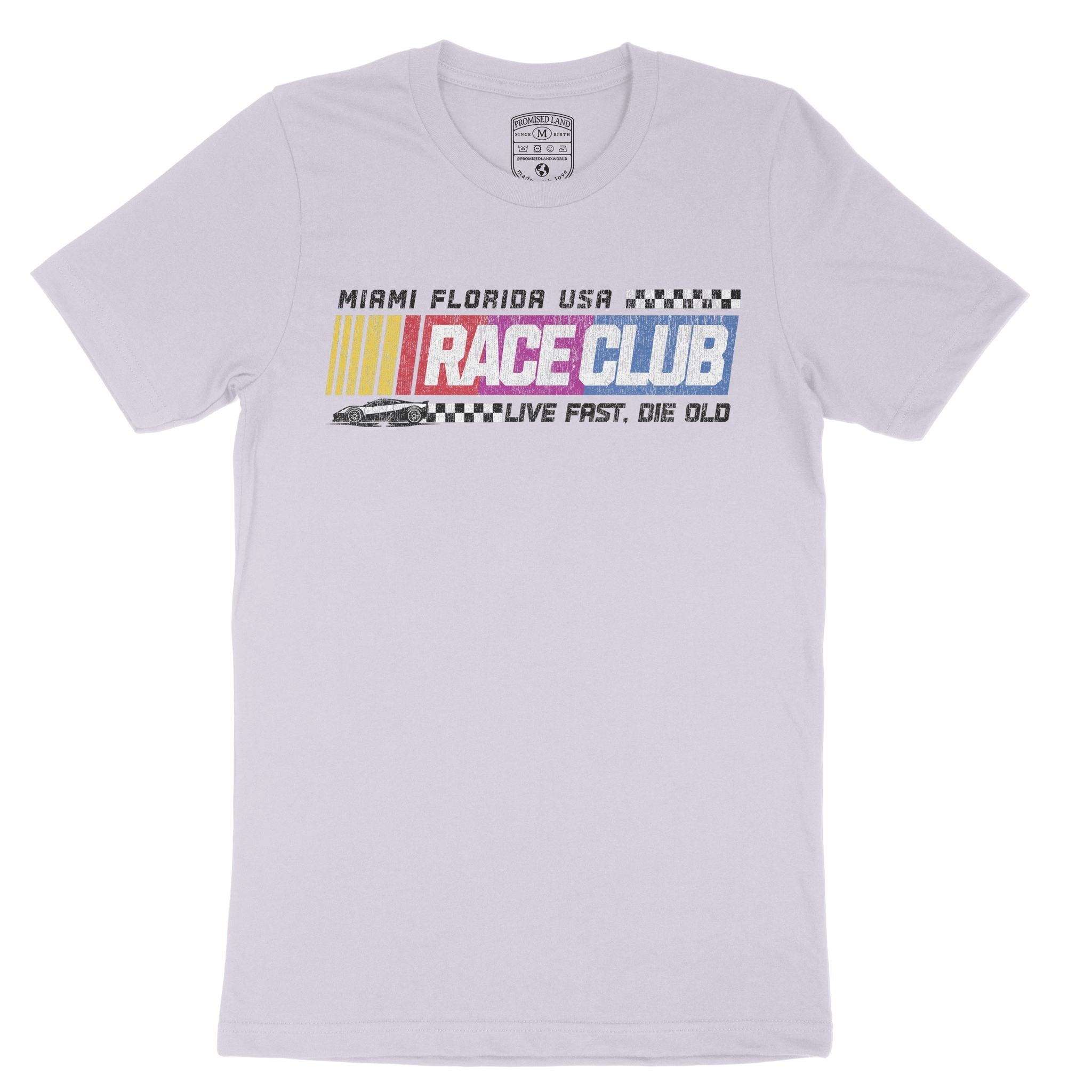 Miami Racing Club T-Shirt Lavender Dust front