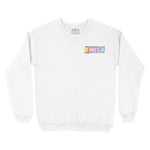 New York Crewneck in White - front view