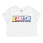 New York Racing Club Cropped Tee White front