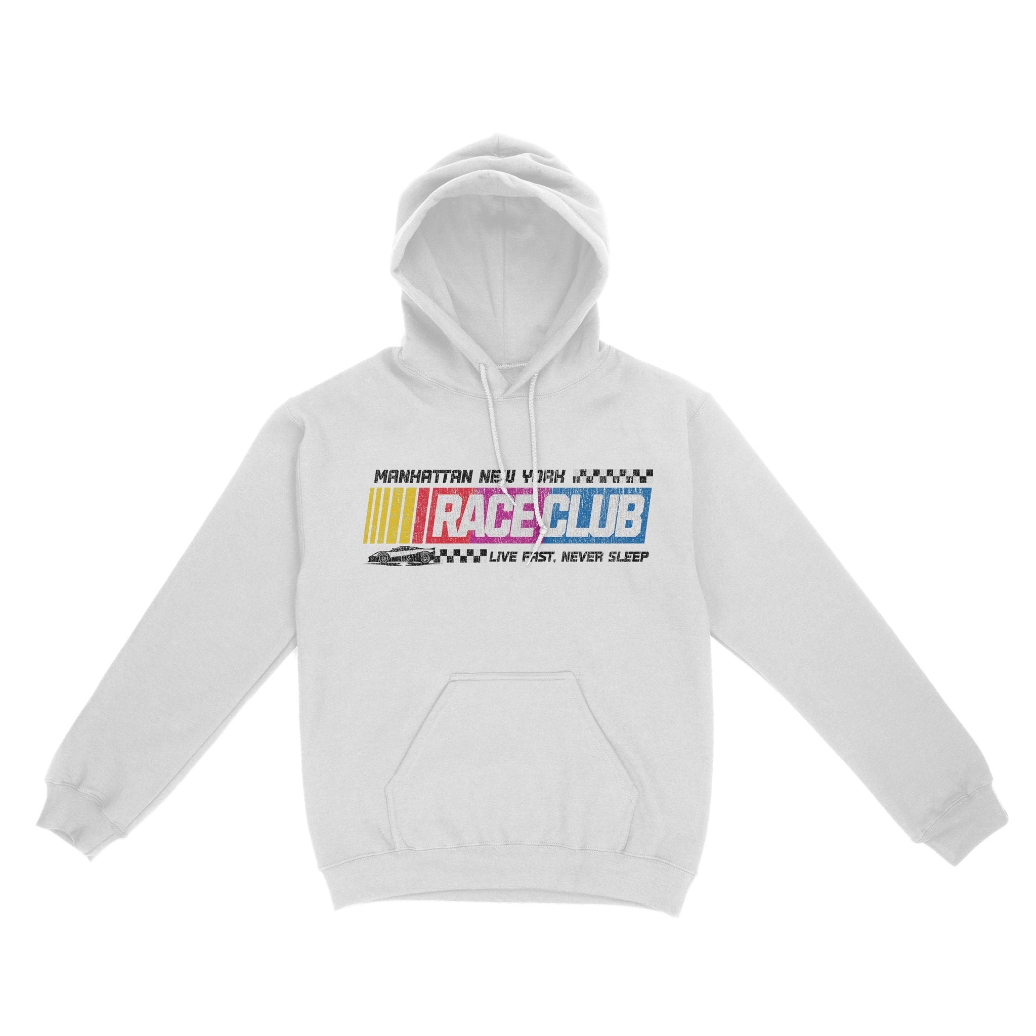 New York Racing Club Hoodie White front