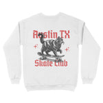 Austin Kitten Skate Crewneck White back
