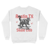 Austin Kitten Skate Crewneck White back