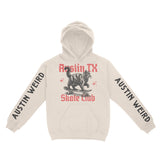 Austin Hoodie in Natural - front-sleeves view