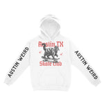 Austin Hoodie in White - front-sleeves view