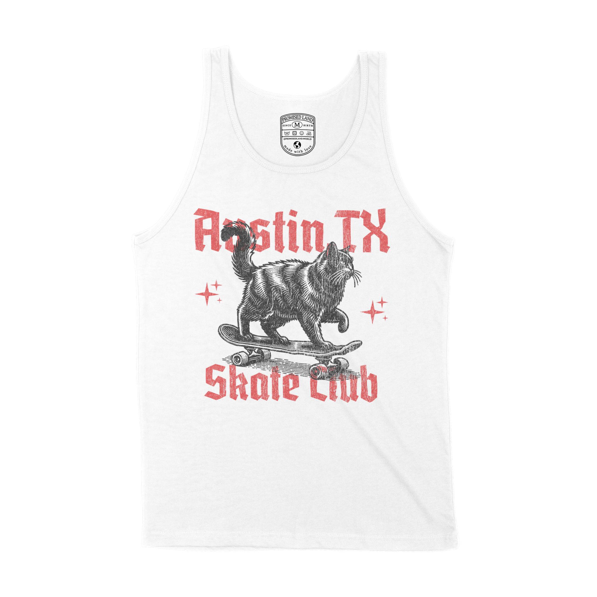 Austin Tank Top in White - front view