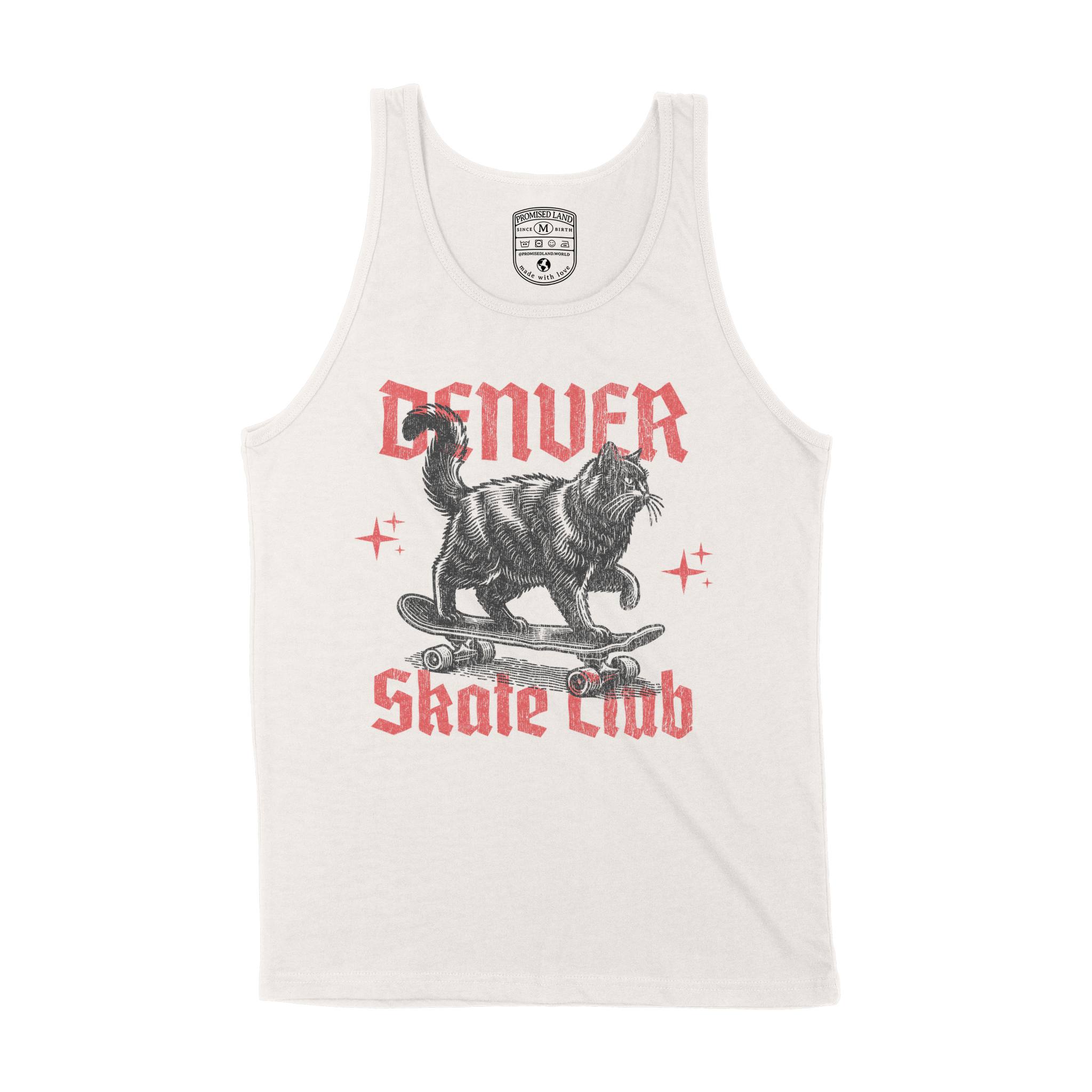 Denver Kitten Skate Tank Top in Vintage - front view