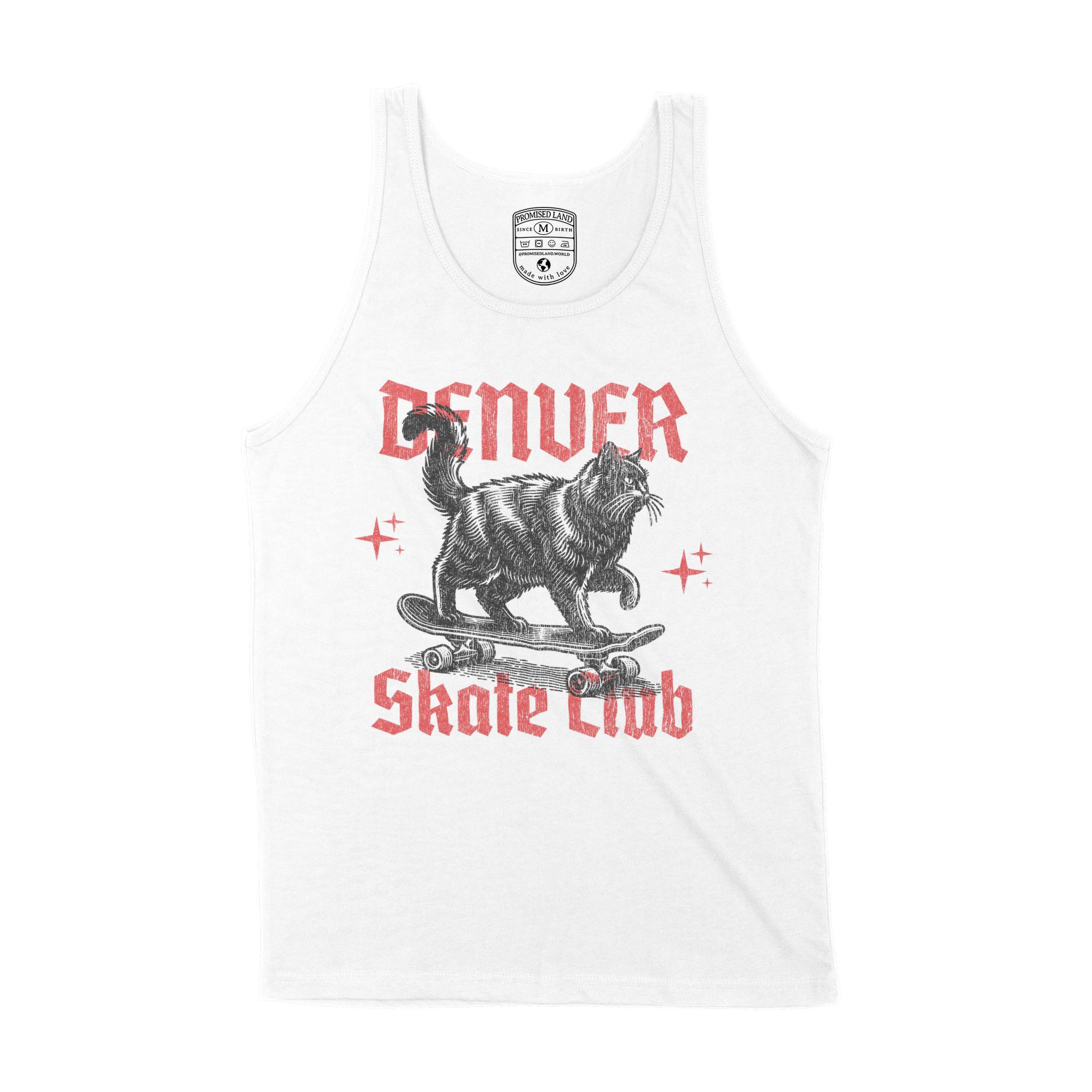 Denver Tank Top in White - front view