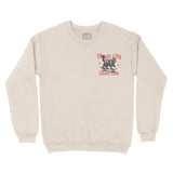 Miami Kitten Skate Crewneck in Natural - front view
