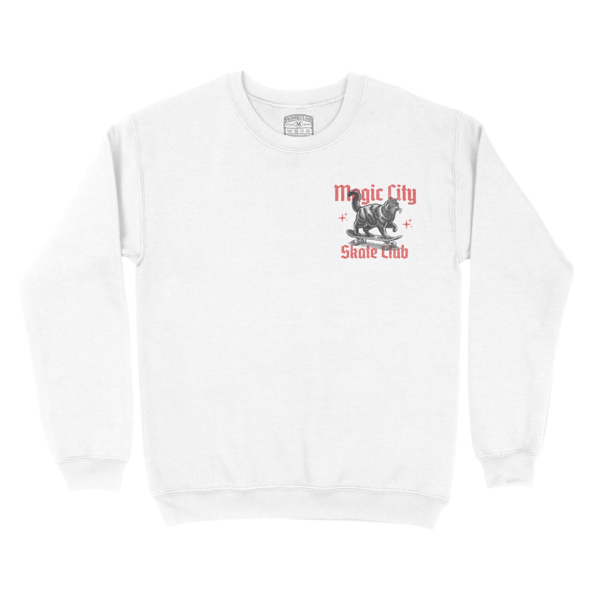Miami Crewneck in White - front view