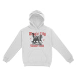Miami Kitten Skate Hoodie White front