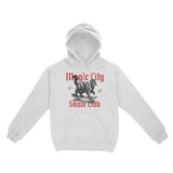 Miami Kitten Skate Hoodie White front