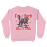 New York Kitten Skate Crewneck Light Pink back