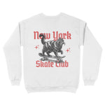 New York Kitten Skate Crewneck White back