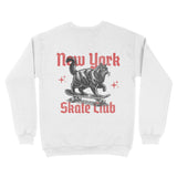 New York Kitten Skate Crewneck White back