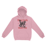 New York Kitten Skate Hoodie Light Pink front