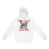 New York Hoodie in White - front view