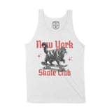 New York Kitten Skate Tank Top White front