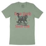 New York Kitten Skate T-Shirt Sage front
