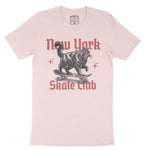 New York Kitten Skate T-Shirt Soft Pink front