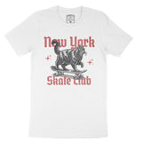 New York Kitten Skate T-Shirt White front
