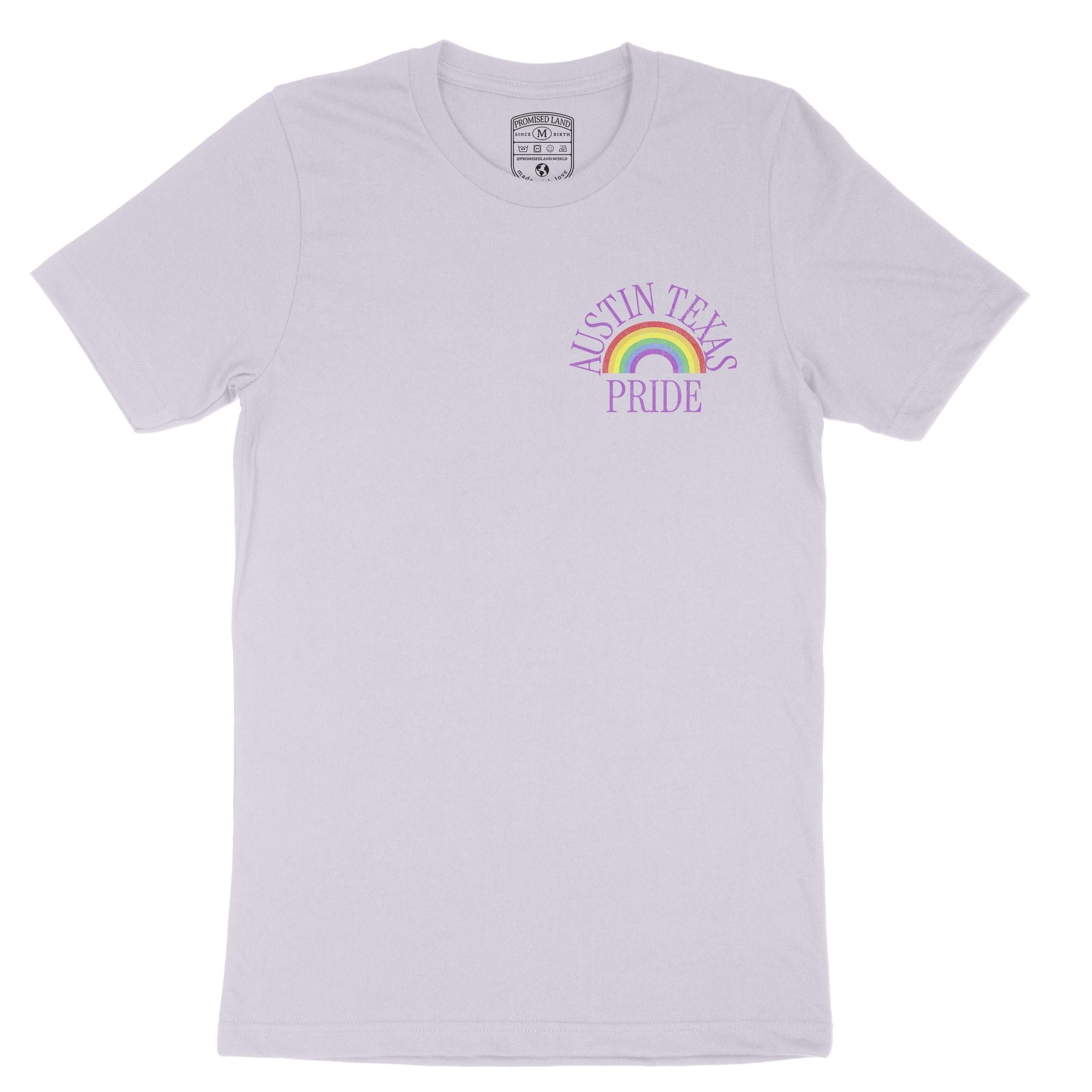 Austin Pride T-Shirt Lavender Dust front