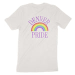 Denver Pride T-Shirt Vintage White back