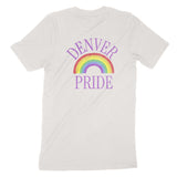 Denver Pride T-Shirt Vintage White back