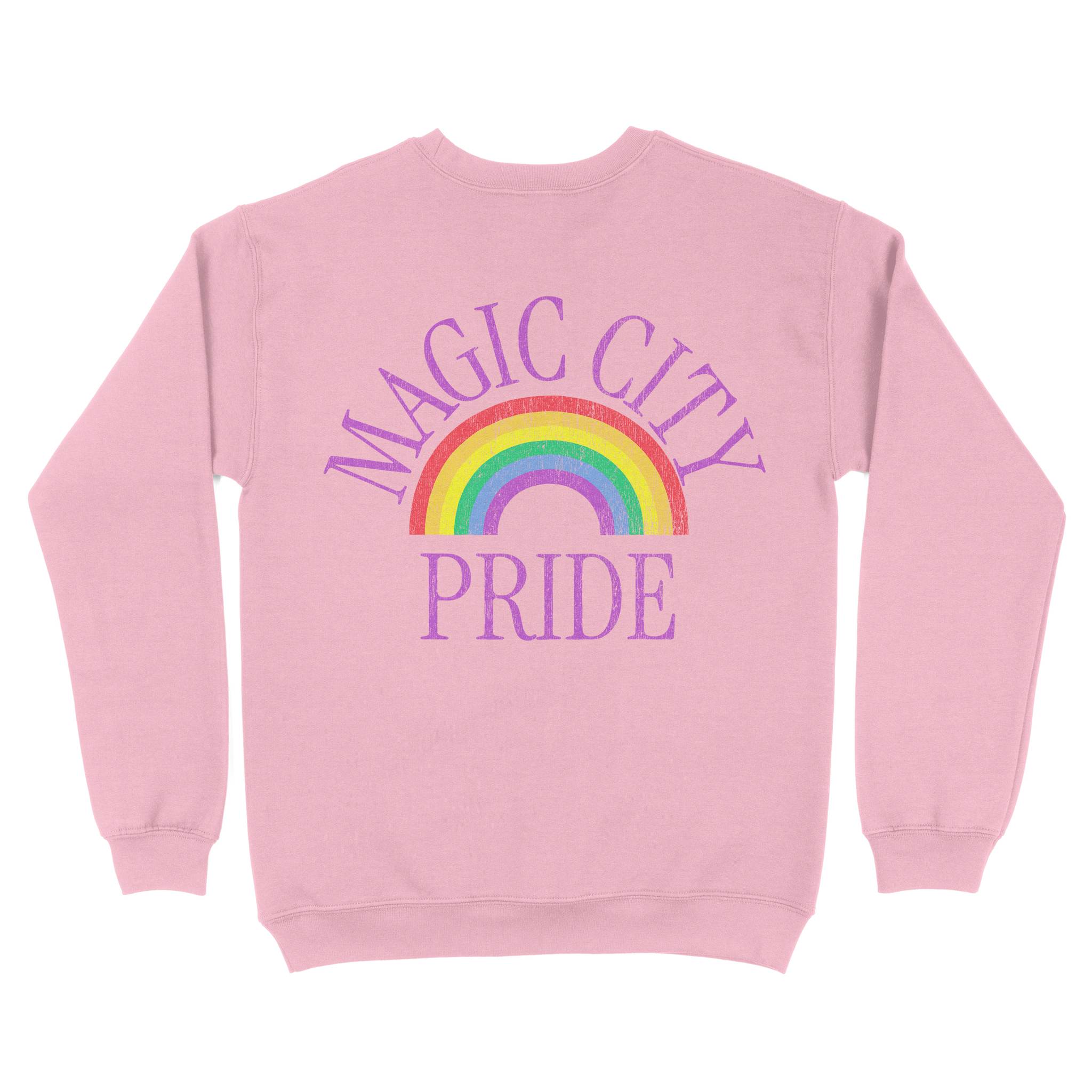 Miami Pride Crewneck Light Pink back