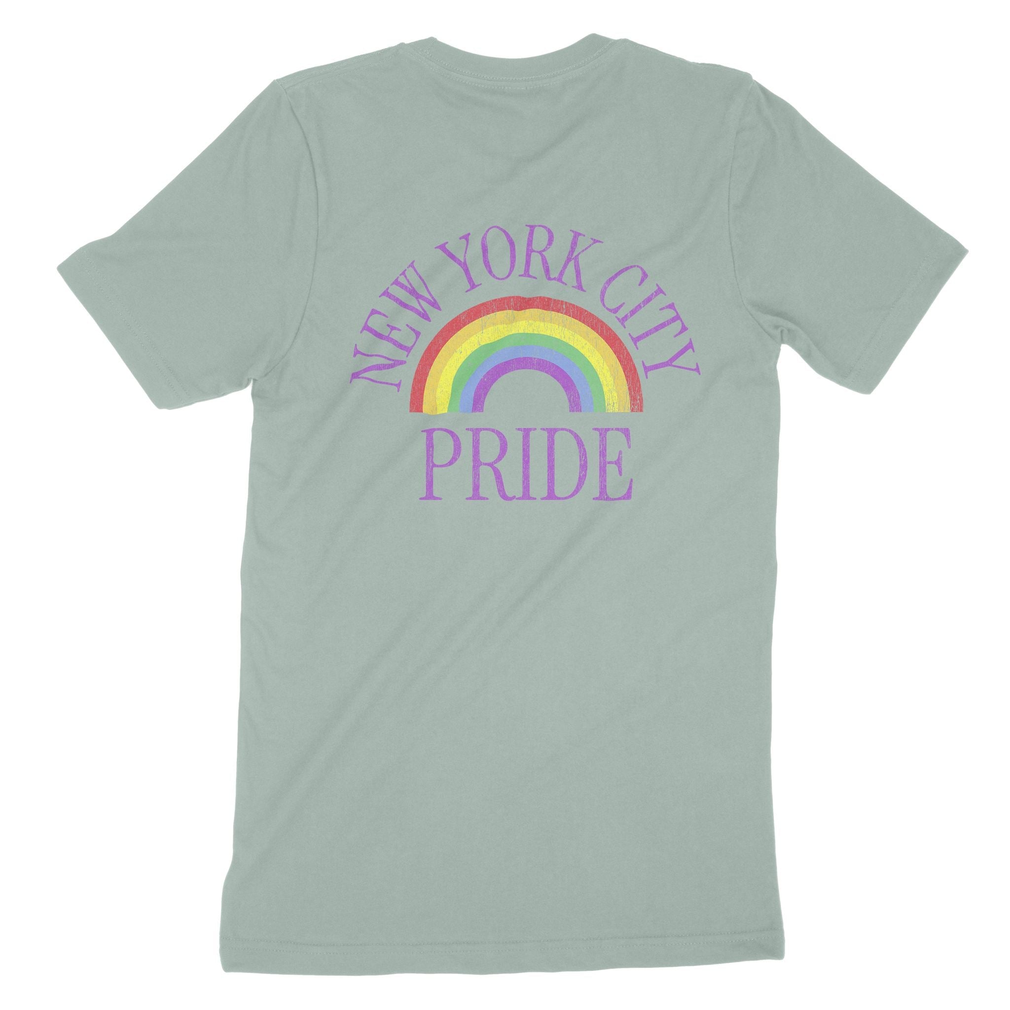 New York Pride T-Shirt Dusty_Blue back