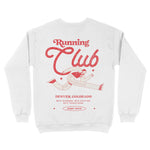 Denver Running Club 3 Crewneck White back