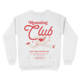 Denver Running Club 3 Crewneck White back