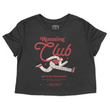 Denver Running Club 3 Cropped Tee Black front