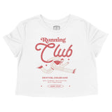 Denver Running Club 3 Cropped Tee White front