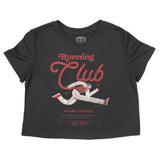 Miami Running Club 3 Cropped Tee Black front