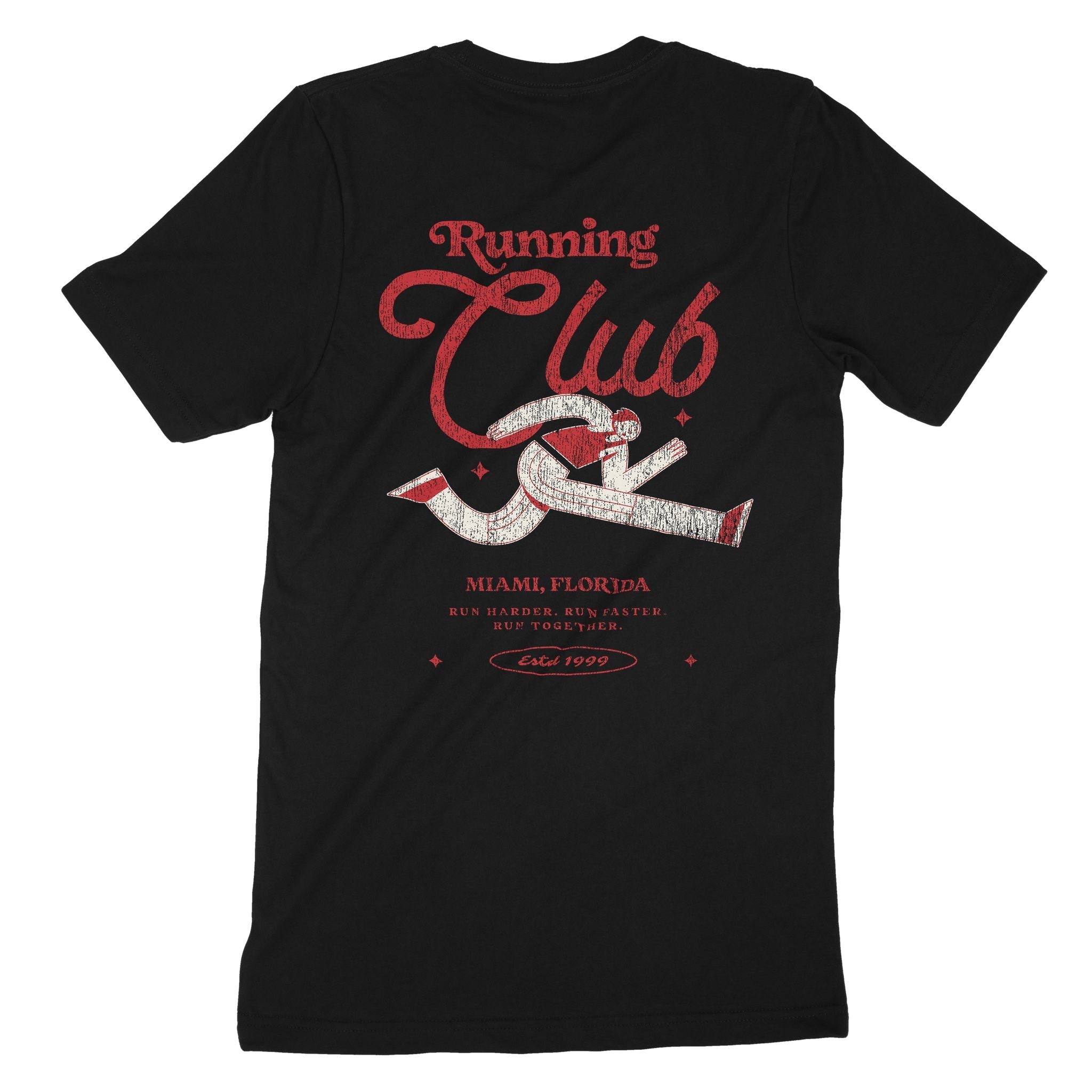 Miami Running Club 3 T-Shirt Vintage Black back
