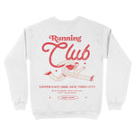 New York Running Club 3 Crewneck White back
