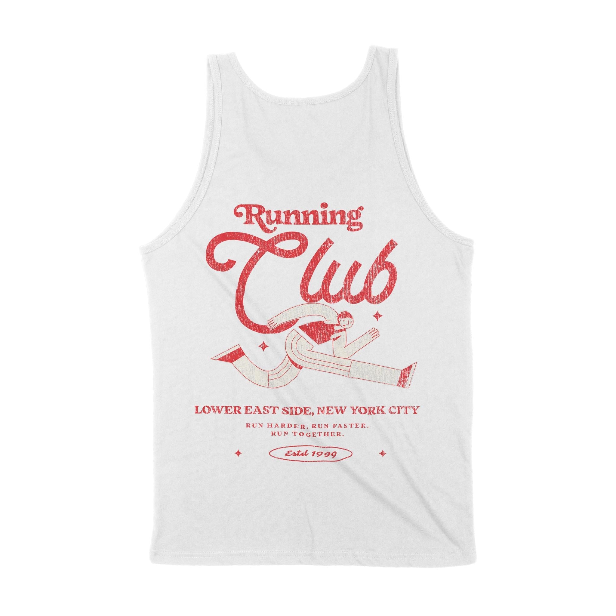 New York Running Club 3 Tank Top White back