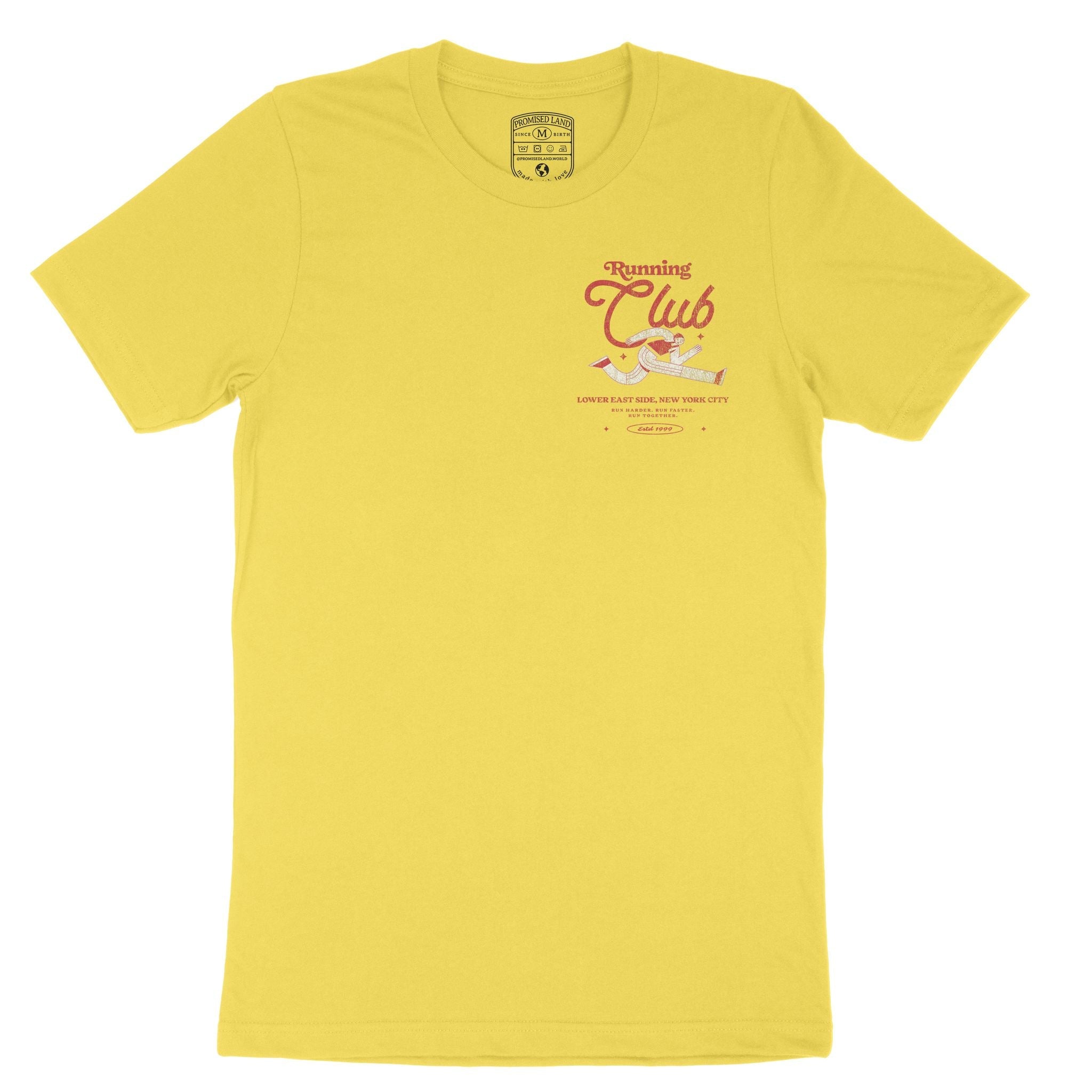 New York Running Club 3 T-Shirt Yellow front