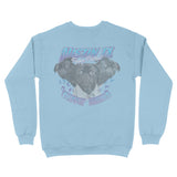 Austin Crewneck in Light Blue - back view