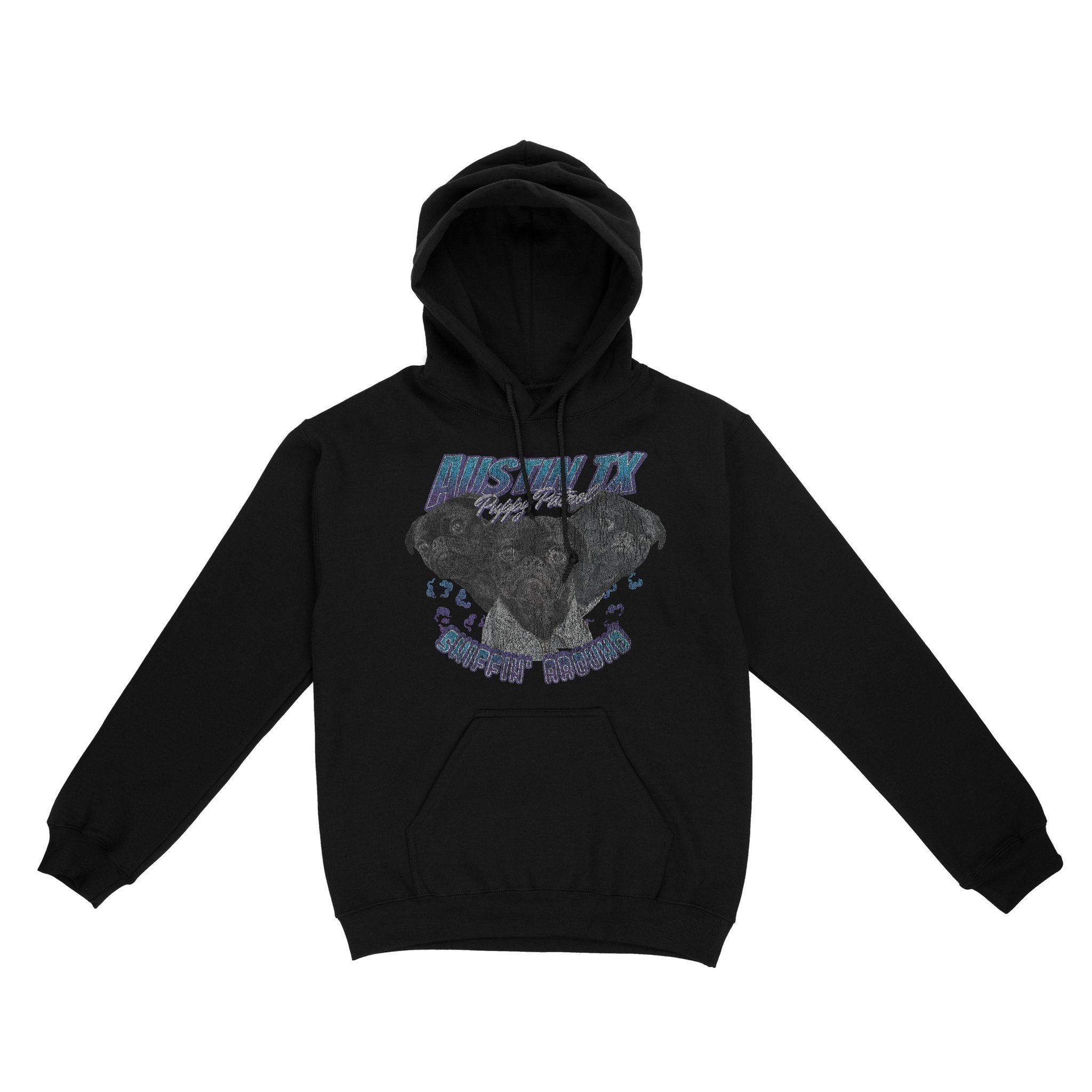 Austin Puppy Patrol Hoodie Black front